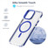 iPhone 15 Pro Max Two-color TPU Hybrid PC MagSafe Phone Case - Blue