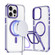 iPhone 15 Pro Max Two-color TPU Hybrid PC MagSafe Phone Case - Purple