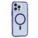 iPhone 15 Pro Max Vacuum Airbag Y2 Series Transparent MagSafe Magnetic Phone Case - Purple