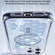 iPhone 15 Pro Max Vacuum Airbag Y2 Series Transparent MagSafe Magnetic Phone Case - Transparent