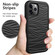 iPhone 15 Pro Max Wave Pattern 3 in 1 Silicone + PC Phone Case - Black