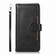 iPhone 15 Pro Max Wristband Card Slot Leather Phone Case - Black