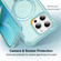 iPhone 15 Pro Max Yingcai Gears MagSafe Holder Shockproof Phone Case - Blue