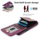 iPhone 15 Pro Max YM015 Crossbody Rhombic Card Bag RFID Phone Case - Dark Purple