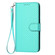 iPhone 15 Pro Max YX0070 Carbon Fiber Buckle Leather Phone Case with Lanyard - Light Blue