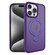 iPhone 15 Pro 360 Degree Rotating MagSafe Magnetic Bracket Frosted Phone Case - Dark Purple