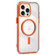 iPhone 15 Pro Acrylic Hybrid TPU Airbag Shockproof MagSafe Phone Case - Orange
