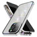 iPhone 15 Pro Anti-peeping Magnetic Double-sided Tempered Glass Phone Case - Silver