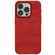 iPhone 15 Pro Camouflage Ice Feel Texture MagSafe PU Hybrid PC Phone Case - Red