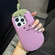 iPhone 15 Pro Cartoon 3D Silicone Phone Case - Eggplant