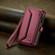 iPhone 15 Pro CaseMe C36 Card Slots Zipper Wallet RFID Anti-theft Leather Phone Case - Wine Red