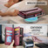 iPhone 15 Pro CaseMe C36 Card Slots Zipper Wallet RFID Anti-theft Leather Phone Case - Wine Red