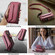 iPhone 15 Pro CaseMe C36 Card Slots Zipper Wallet RFID Anti-theft Leather Phone Case - Wine Red