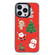 iPhone 15 Pro Christmas Series PC Full Coverage Pattern Phone Case - CK040 Black