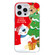 iPhone 15 Pro Christmas Series PC Full Coverage Pattern Phone Case - CW033 White