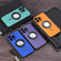 iPhone 15 Pro Cloth Texture MagSafe Magnetic PU Phone Case - Dark Green