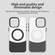 iPhone 15 Pro Color Blocking Series MagSafe Magnetic PC Hybrid TPU Phone Case - Black