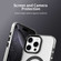 iPhone 15 Pro Color Blocking Series MagSafe Magnetic PC Hybrid TPU Phone Case - Black