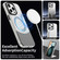 iPhone 15 Pro Color Blocking Series MagSafe Magnetic PC Hybrid TPU Phone Case - Black
