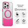 iPhone 15 Pro Color Blocking Series MagSafe Magnetic PC Hybrid TPU Phone Case - Red