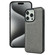 iPhone 15 Pro Cowhide Texture Back Cover Phone Case - Grey