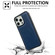 iPhone 15 Pro Cowhide Texture Back Cover Phone Case - Royal Blue