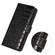 iPhone 15 Pro Crocodile Top Layer Cowhide Leather Phone Case - Black