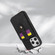 iPhone 15 Pro Crossbody Skin Card Bag Lanyard Phone Case - Black