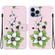 iPhone 15 Pro Crystal Texture Colored Drawing Leather Phone Case - Lily