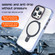 iPhone 15 Pro Crystal TPU Hybrid PC MagSafe Holder Phone Case - Transparent