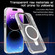 iPhone 15 Pro Crystal TPU Hybrid PC MagSafe Holder Phone Case - Transparent
