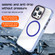 iPhone 15 Pro Crystal TPU Hybrid PC MagSafe Phone Case - Transparent Purple