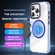 iPhone 15 Pro Crystal TPU Hybrid PC MagSafe Phone Case - Transparent Purple