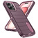 iPhone 15 Pro Defender Gen2 Rugged PC + Silicone Phone Case with Holder - Purple+Light Pink