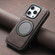 iPhone 15 Pro Denior A14 Skin Feel Rotating Holder MagSafe Phone Case - Brown