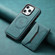 iPhone 15 Pro Denior D17 Skin Feel MagSafe Detachable Card Slot Phone Case - Blue