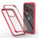 iPhone 15 Pro Double-sided Plastic Glass Phone Protective Case - Red