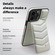 iPhone 15 Pro Down Jacket Card Bag Holder MagSafe Phone Case - Grey