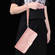 iPhone 15 Pro Dual-Folded S-shape Leather Phone Case - Rose Gold