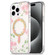 iPhone 15 Pro Dual-side Laminating IMD MagSafe Phone Case - Pink Flowers