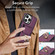 iPhone 15 Pro Elastic Card Bag Ring Holder Phone Case - Purple