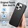 iPhone 15 Pro Electroplated Metal Button MagSafe Phone Case - Black