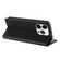 iPhone 15 Pro Embossed Multi-functional Wallet Retro Leather Phone Case - Black