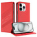 iPhone 15 Pro Embossed Multi-functional Wallet Retro Leather Phone Case - Red