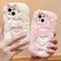 iPhone 15 Pro Embroidered Plush TPU Phone Case - Beige Pink Pig