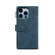 iPhone 15 Pro ESEBLE Retro Frosted RFID Flip Leather Phone Case - Dark Green