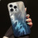 iPhone 15 Pro Foxtail Bronzing Laser Gradient Phone Case - Blue