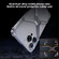 iPhone 15 Pro Frameless X-shaped Metal Phone Case - Grey