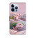 iPhone 15 Pro Fresh Painted Leather Phone Case - Garden