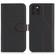 iPhone 15 Pro Genuine Leather Card Wallet MagSafe Phone Case - Litchi Black